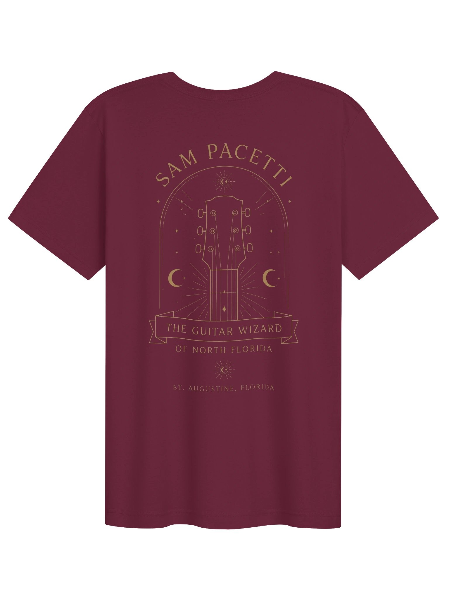 Sam Pacetti Sigil Tee in Maroon, Back