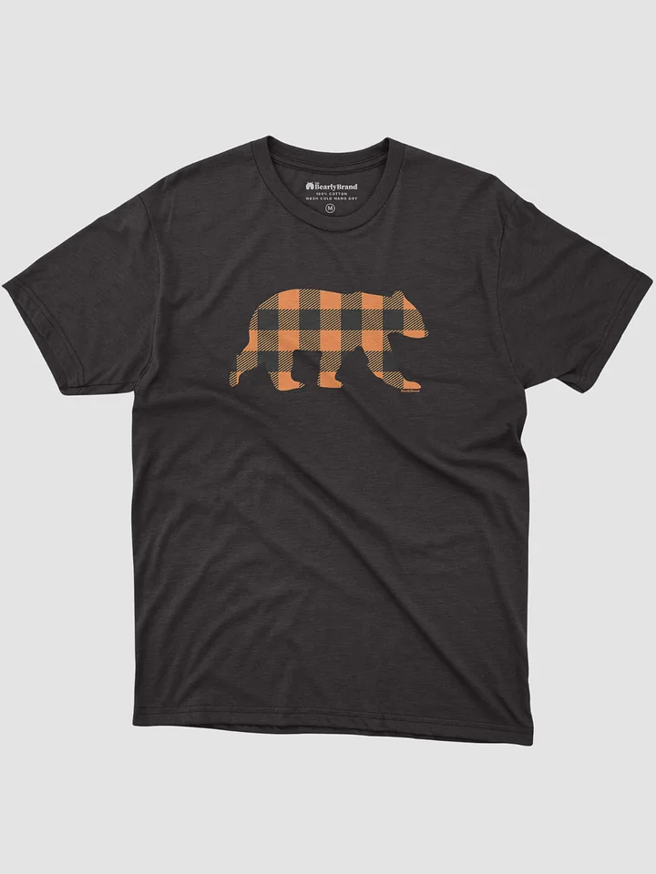 Orange Buffalo Check Bear T-Shirt product image (1)