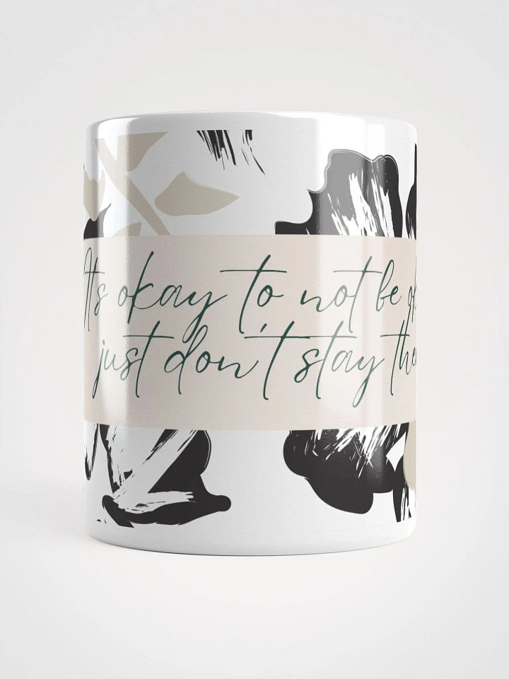 Floral Affirmation White Glossy Mug product image (1)
