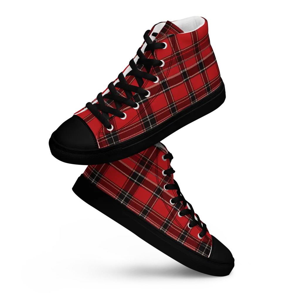 Red Tartan Shoes - Men's High Tops product image (2)