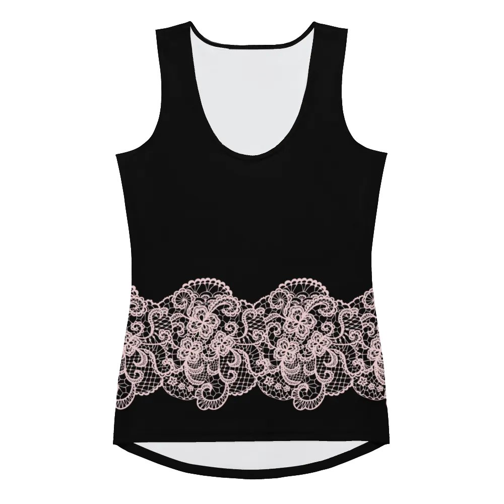 Lace Pink Premium Sleeveless T-Shirt product image (3)