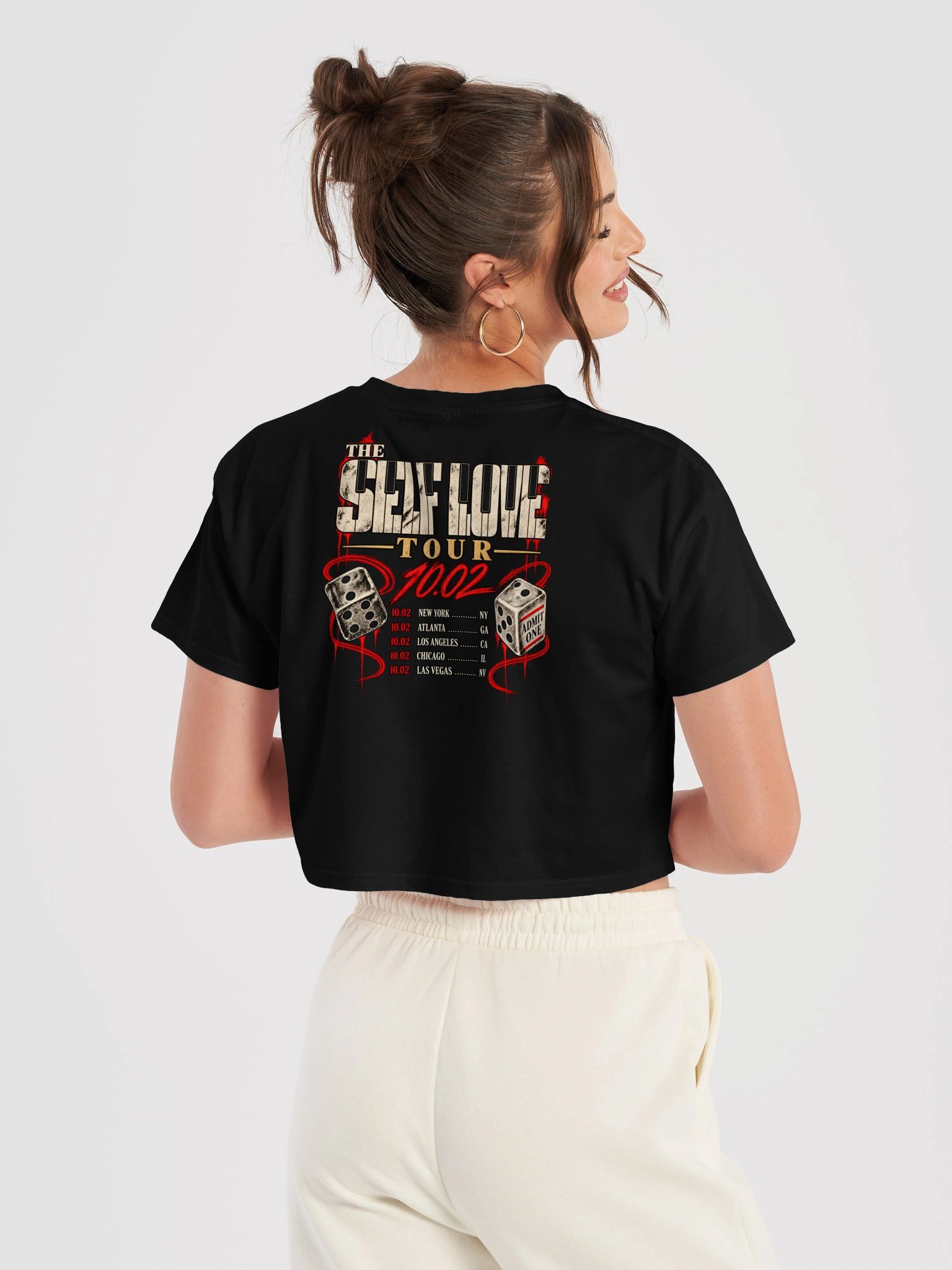 EXCLUSIVE GIVITUP VINTAGE SELF LOVE TOUR CROP TOP product image (6)