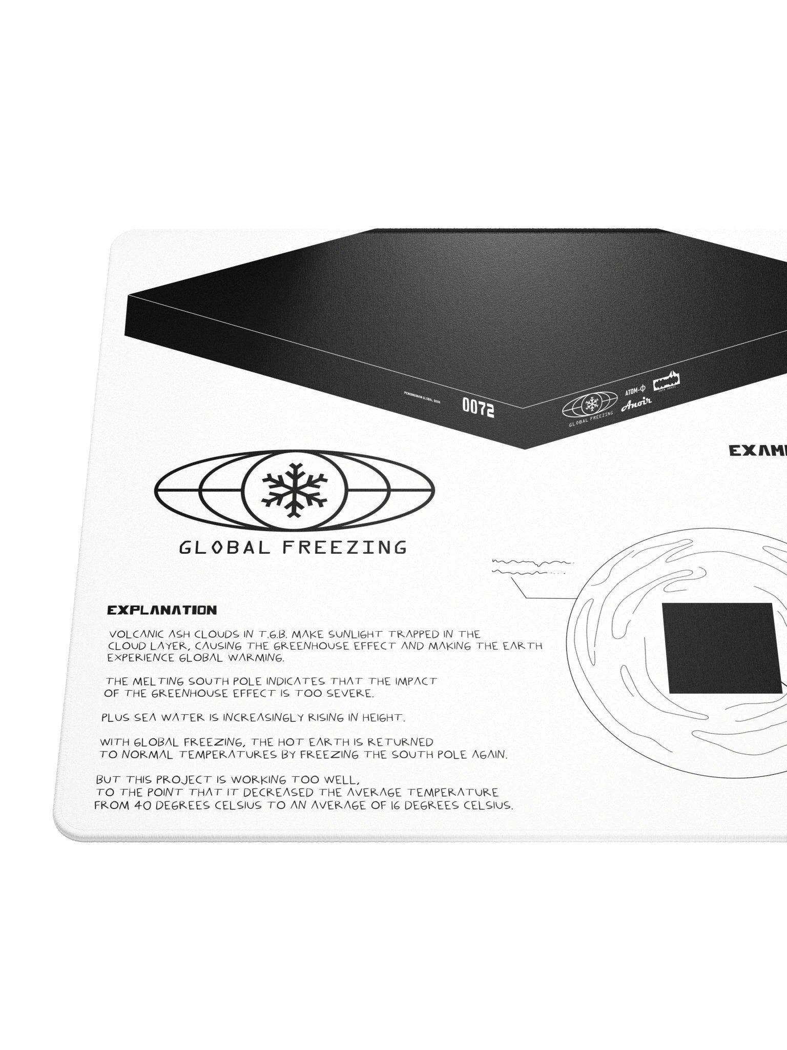DESKMAT | GLOBAL FREEZING (WHITE EDITION) product image (2)