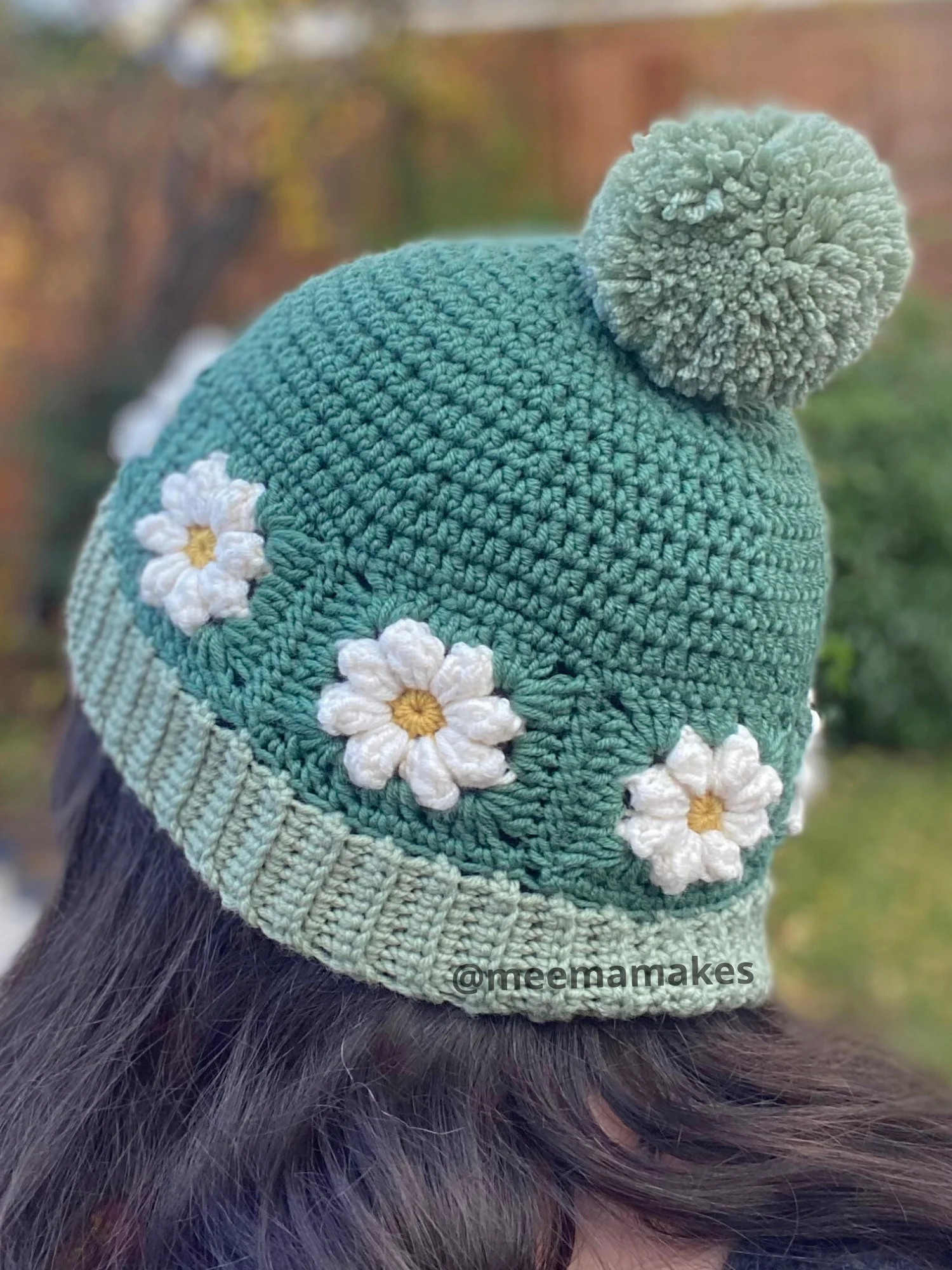 Daisy Beanie Hat Pattern product image (5)