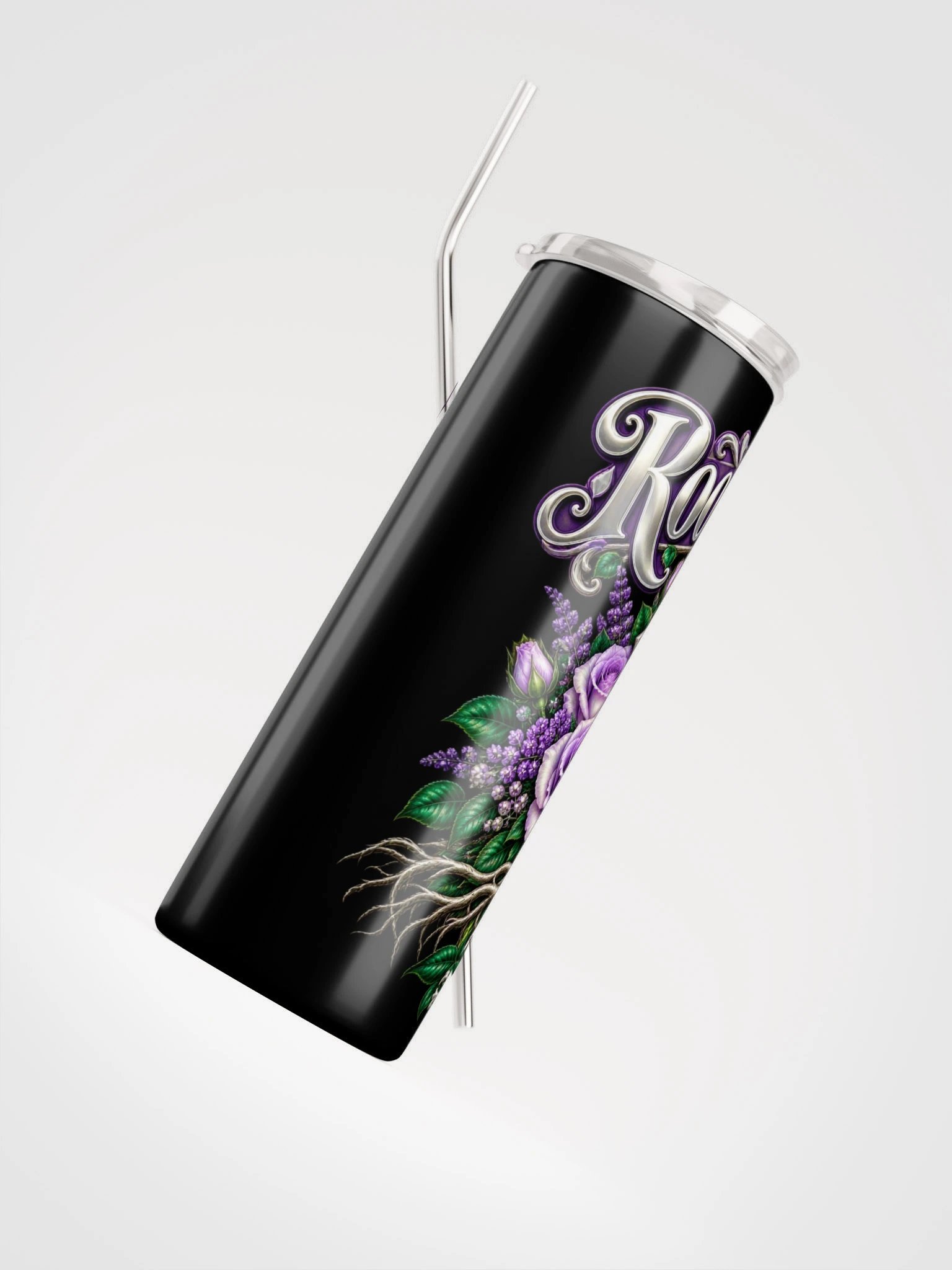 Rooted in Love Floral Cross Tumbler — Ephesians 3:17 product image (7)