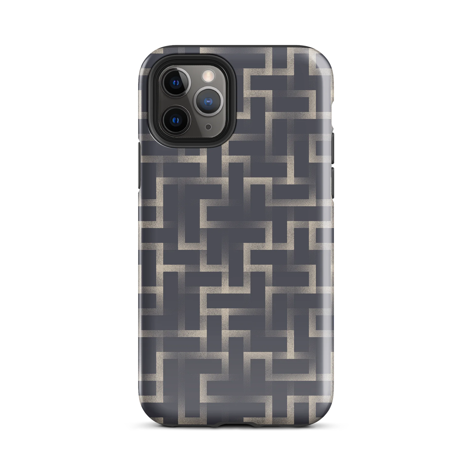 Protective iPhone Case with Geometric Grid Pattern product image (57)