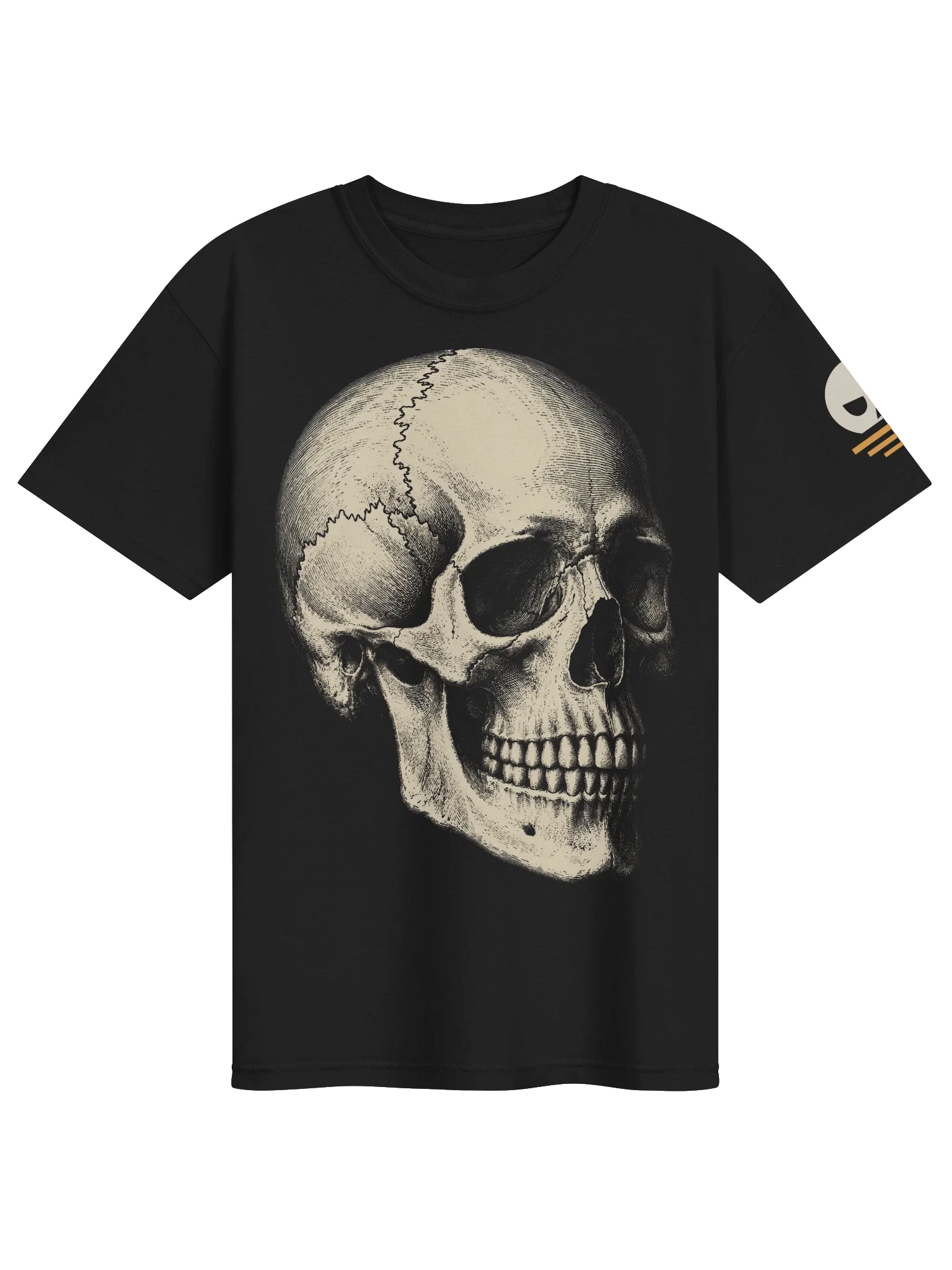 Anatomy Skull Tee, Black