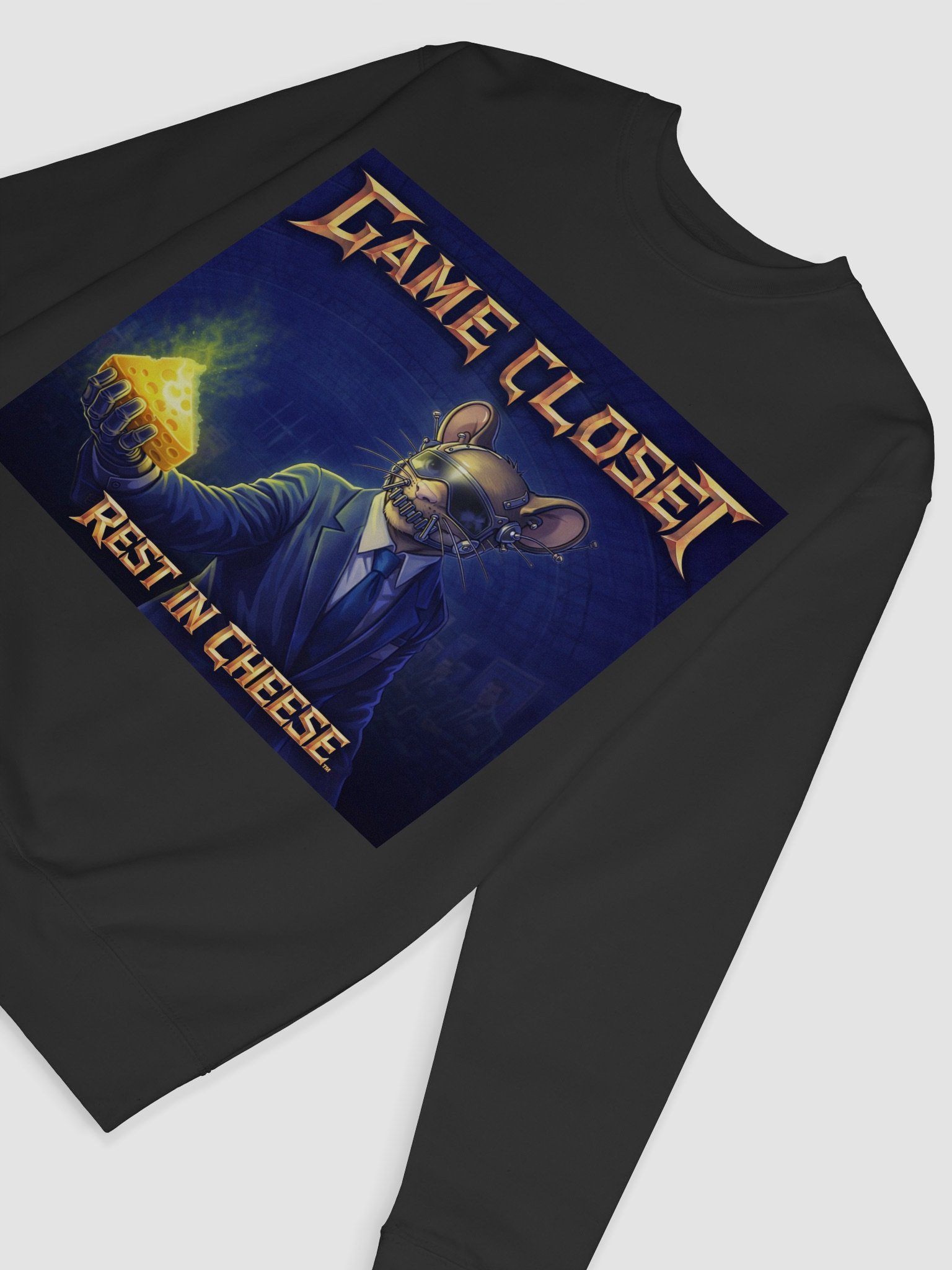 Rest In Cheese: Mic Cheesehead Boss Sweatshirt product image (6)