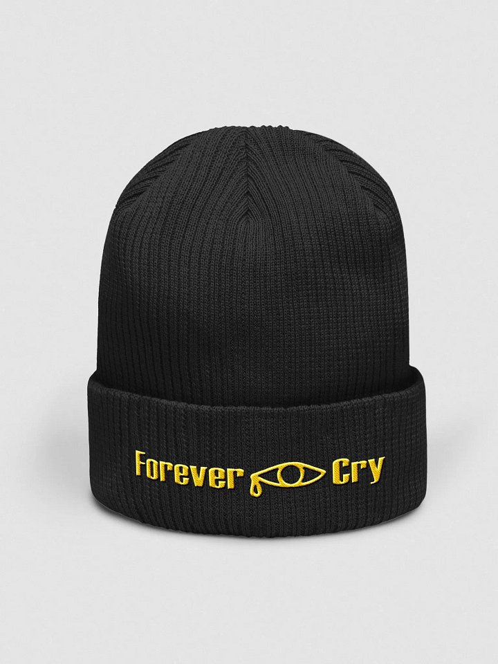Forever Cry - Yellow #2 - Beechfield Organic Ribbed Beanie product image (1)