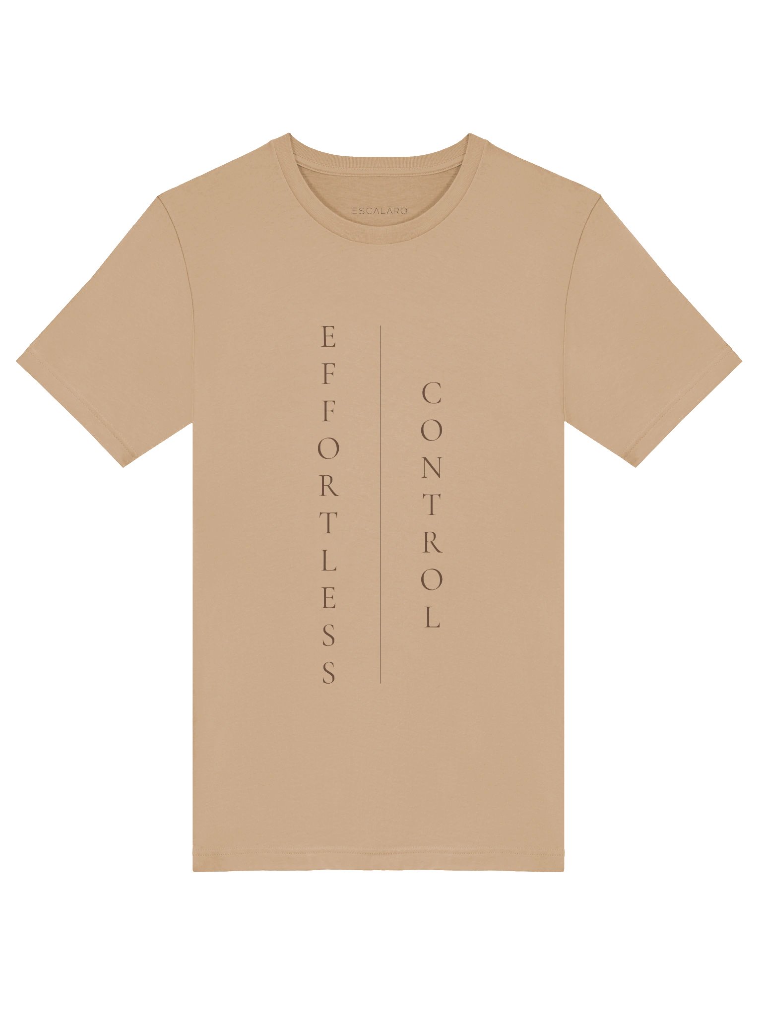 Effortless Control — Premium Minimalist T-Shirt (Ivory & Tan | Bella+Canvas) product image (6)