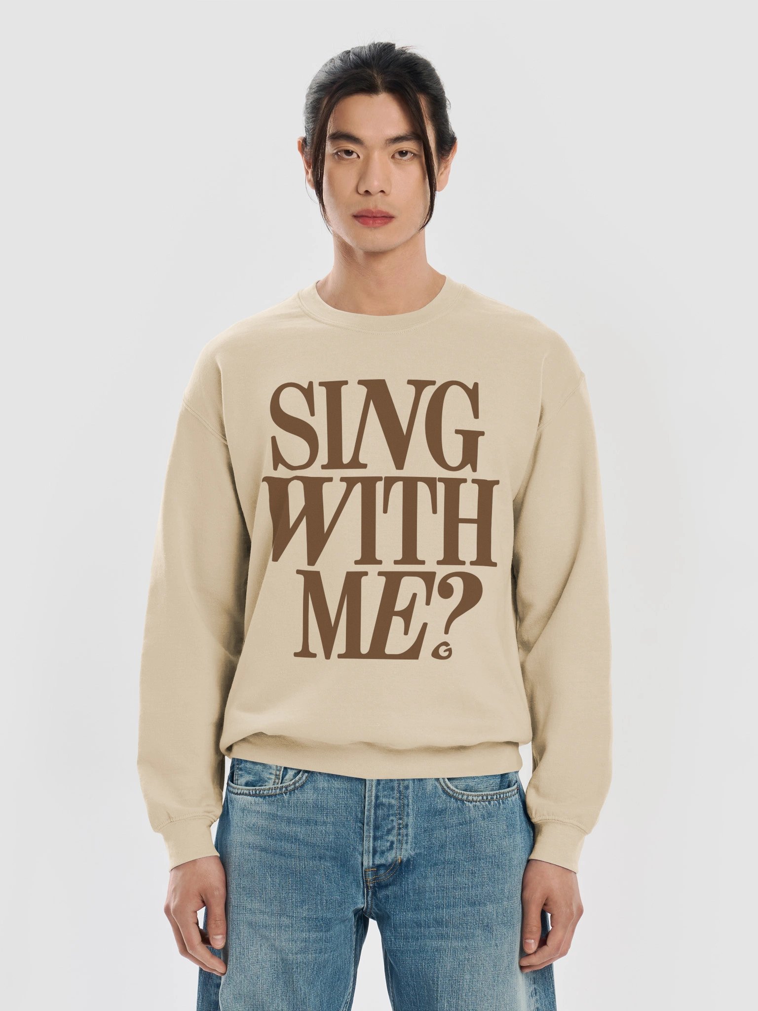 Sing With Me Crewneck — Neutrals product image (5)