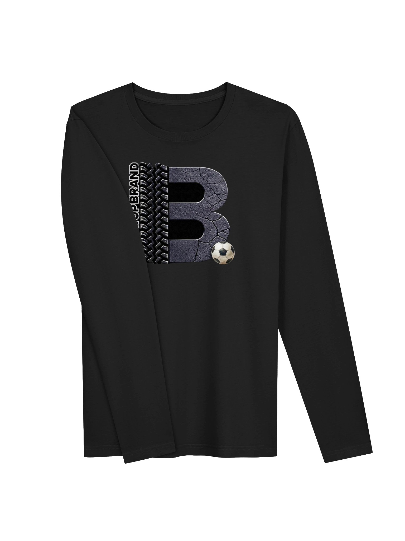 Blacktop Brand Soccer Logo Fitted Long Sleeve Performance Tee product image (8)
