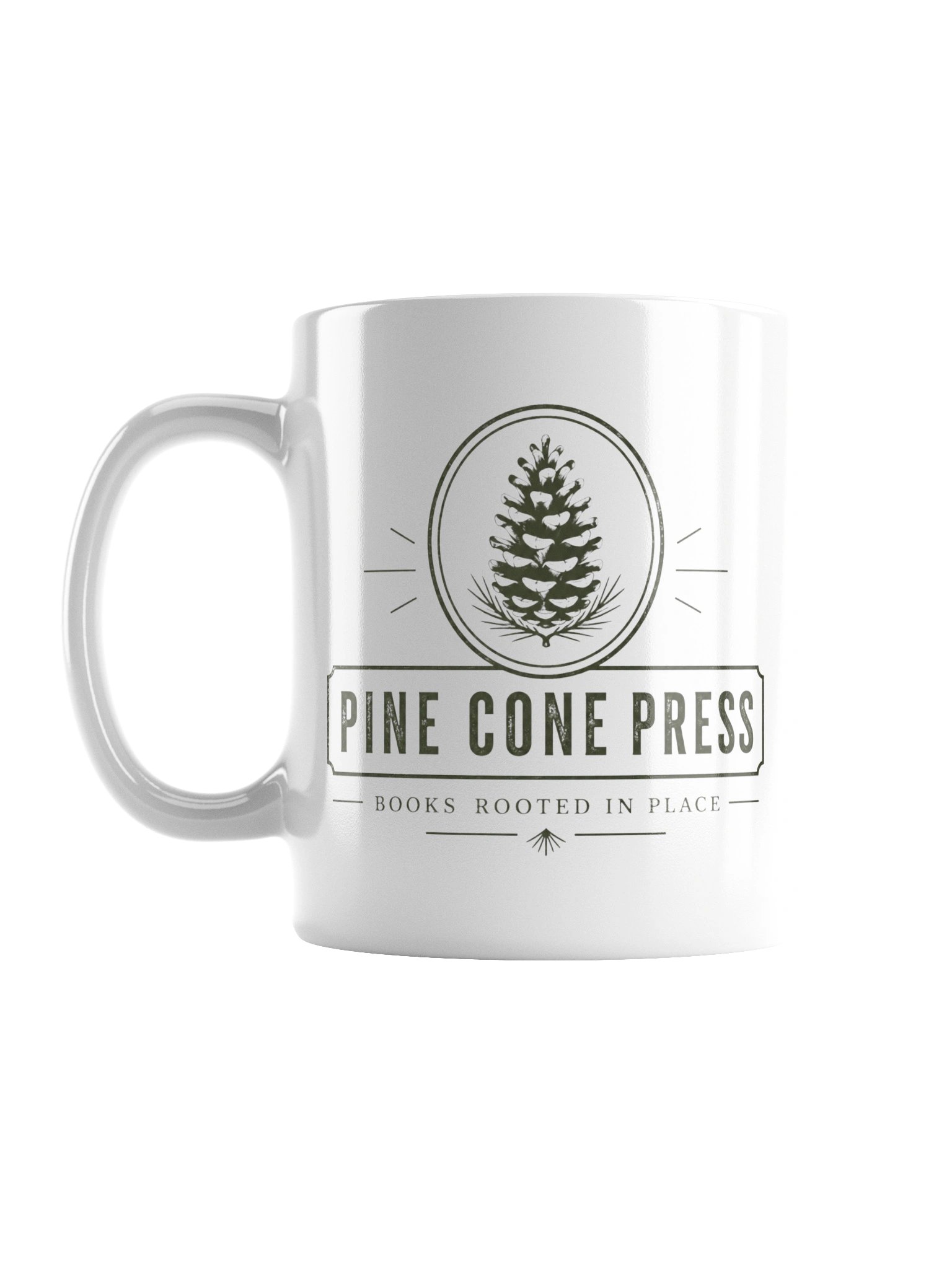 Pine Cone Press “Books Rooted in Place” Mug product image (2)
