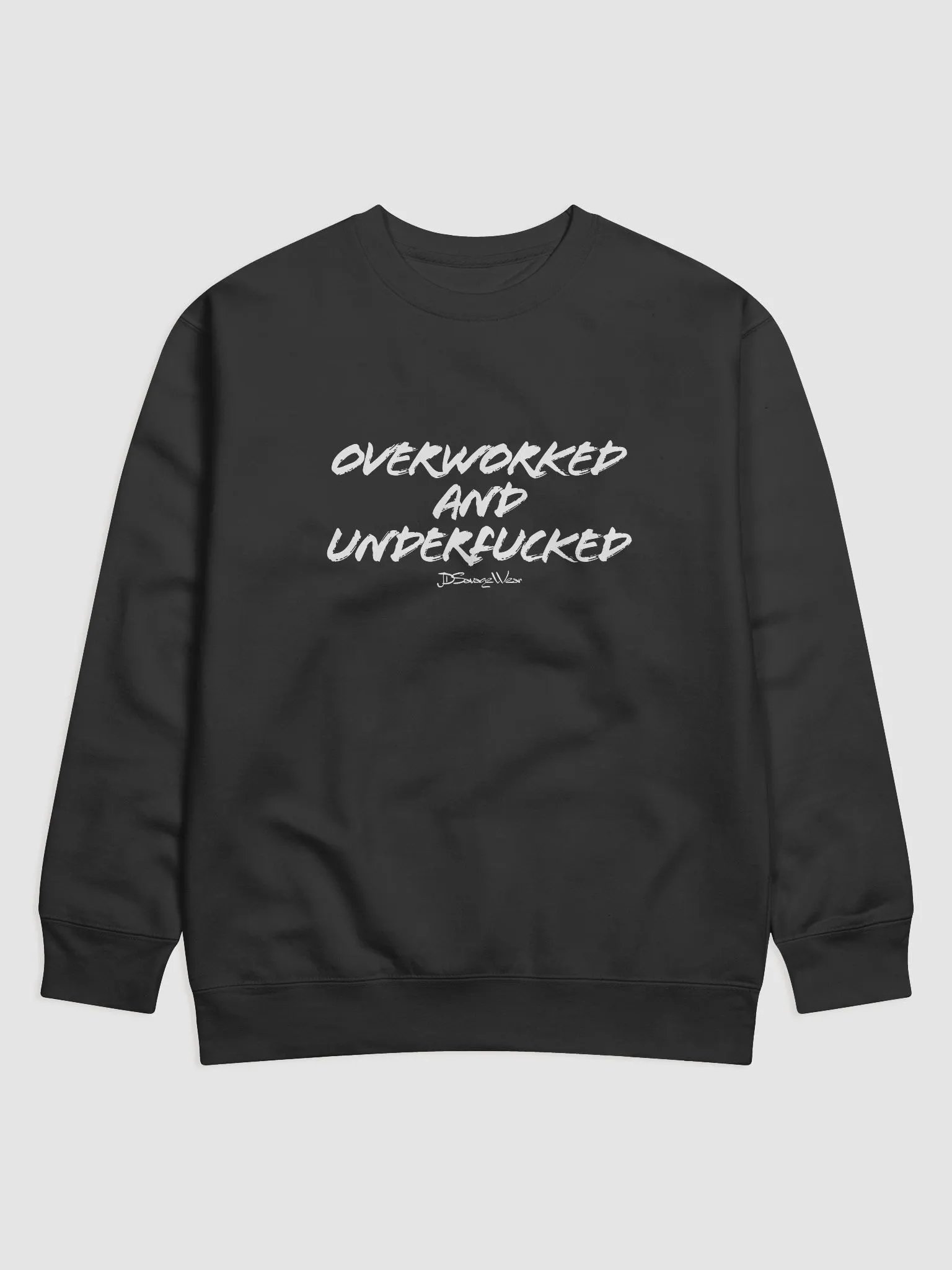 Overworked and UnderFucked Americana Classic Cotton Sweatshirt product image (1)