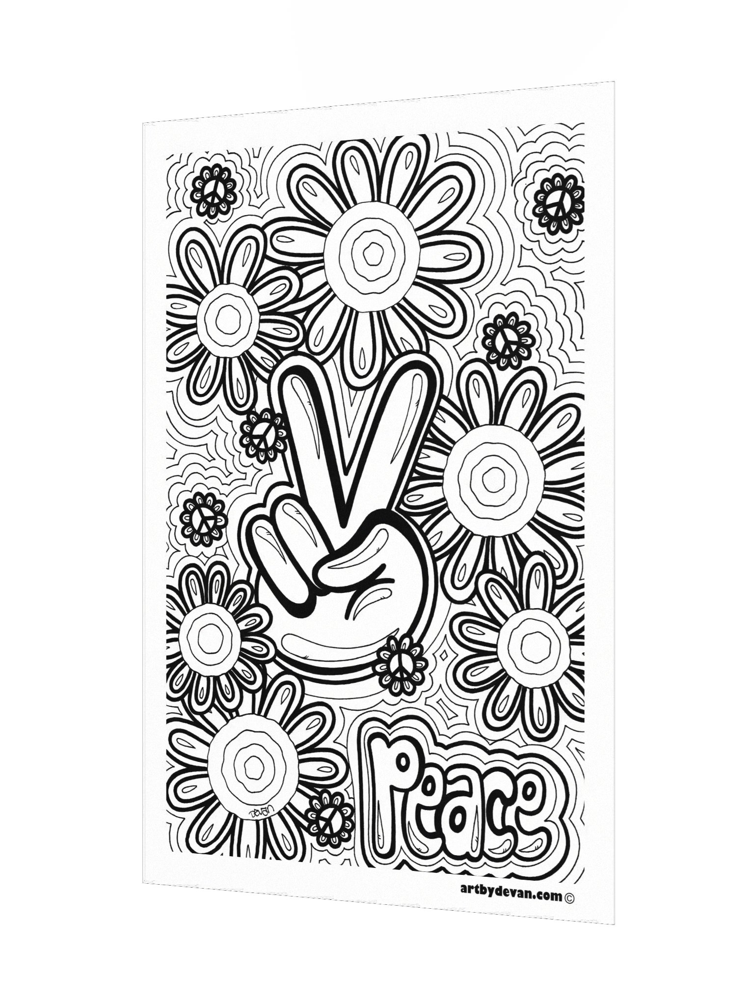 Color Your Own Art: Peace product image (3)