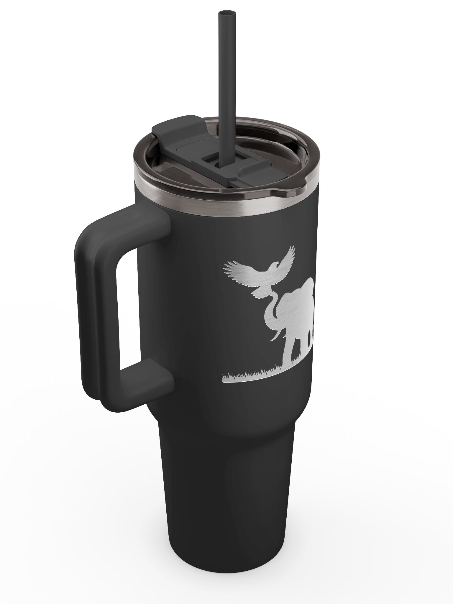 Insulated Travel Tumbler With Straw and Ergonomic Handle - Gift Fall Aesthetic product image (6)