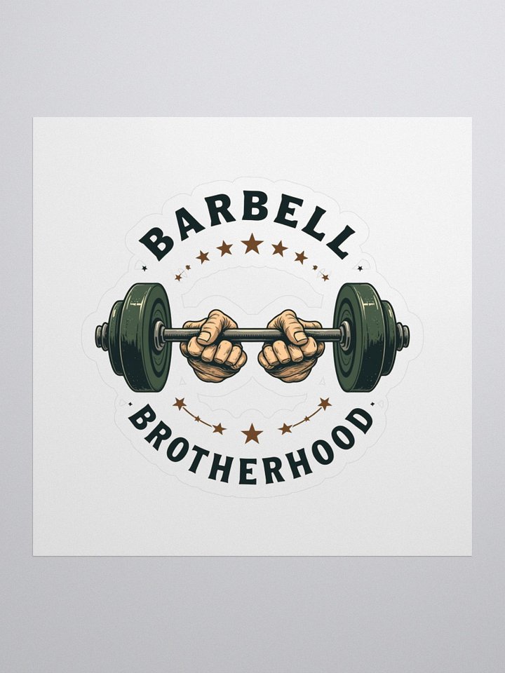 Barbell Brotherhood Kiss Cut Stickers product image (1)