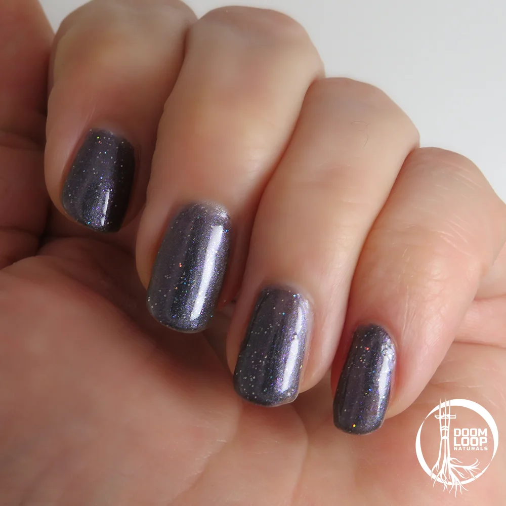 DARK MATTER - Blue Black Glitter Nail Polish product image (7)