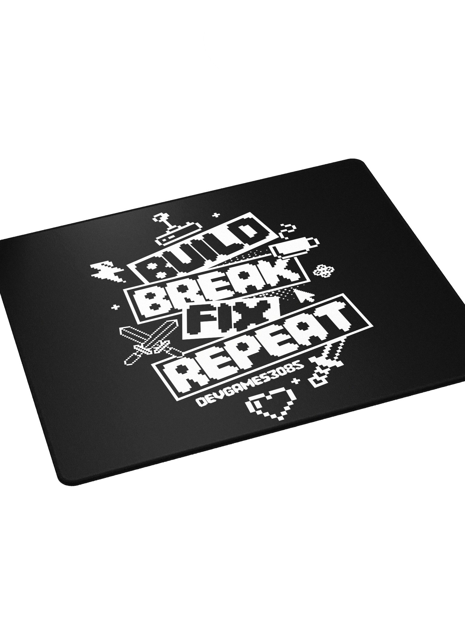 Build. Break. Fix. Repeat. Mouse Pad product image (3)