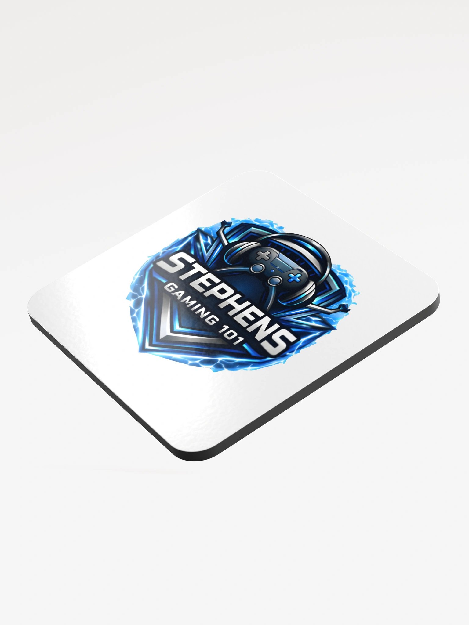 Electric blue + white Controller Coaster product image (3)
