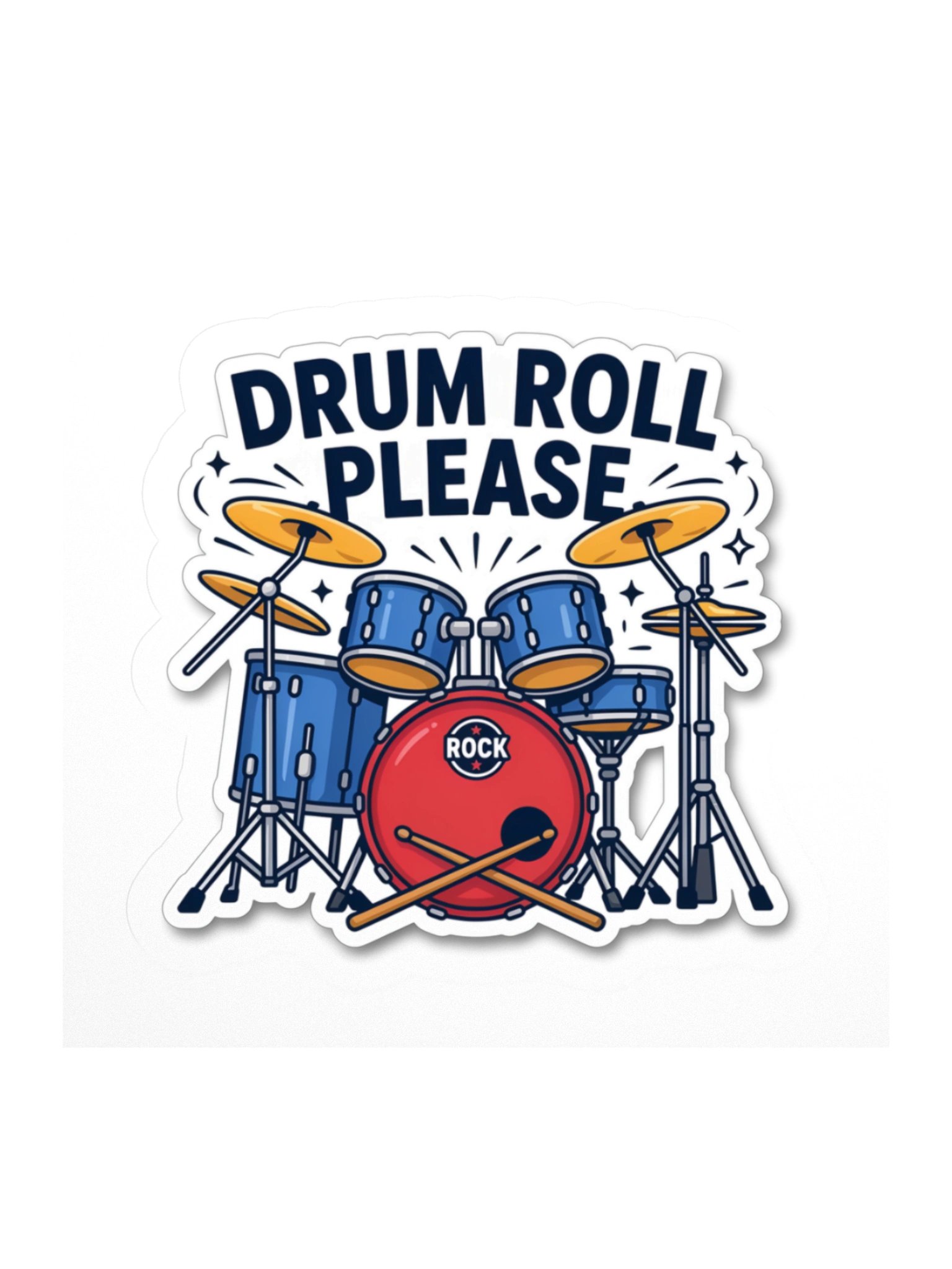 Drum Roll Please Rock Sticker product image (1)