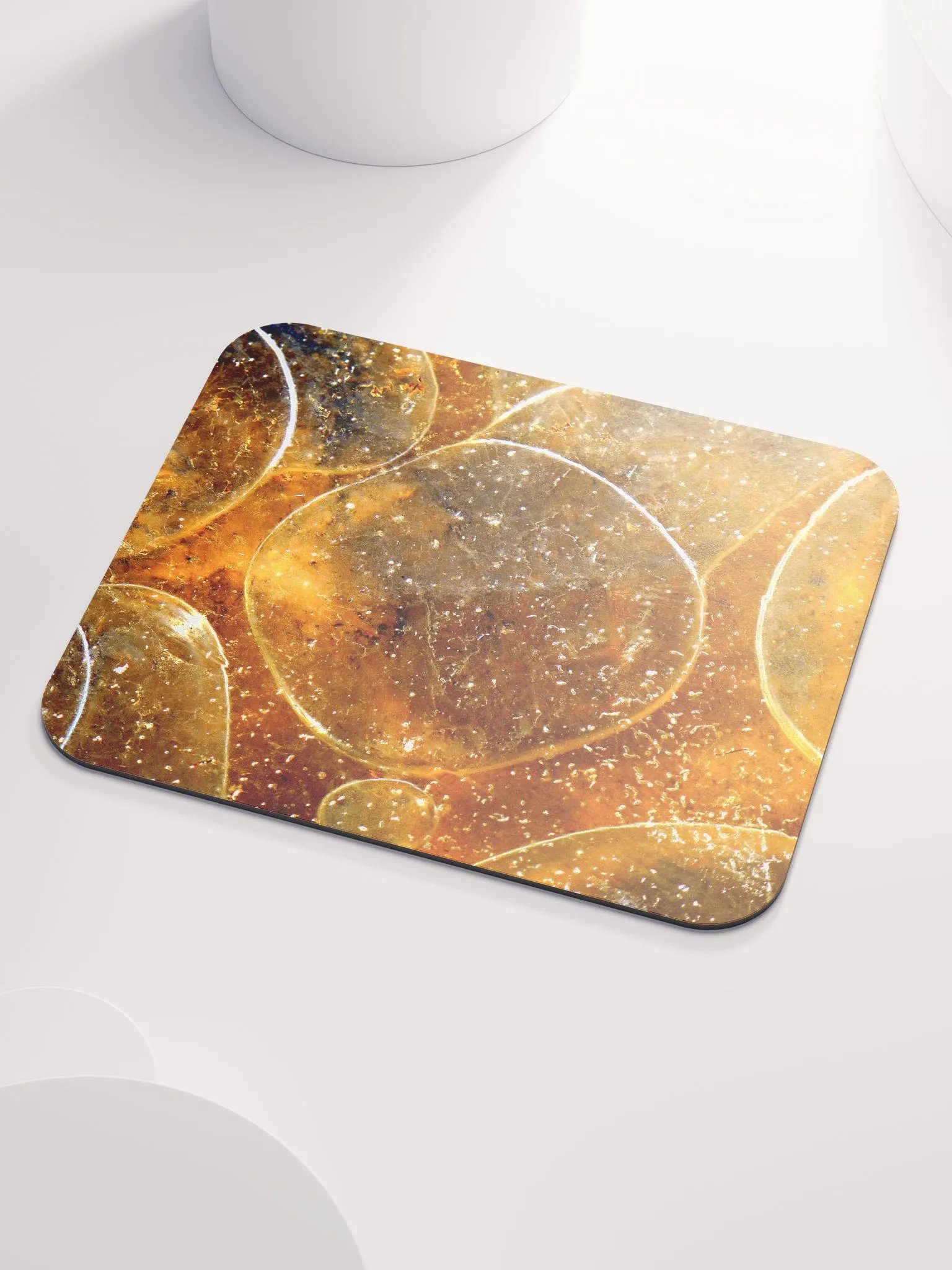 Classic Mouse Pad - Gold Bubbles product image (3)