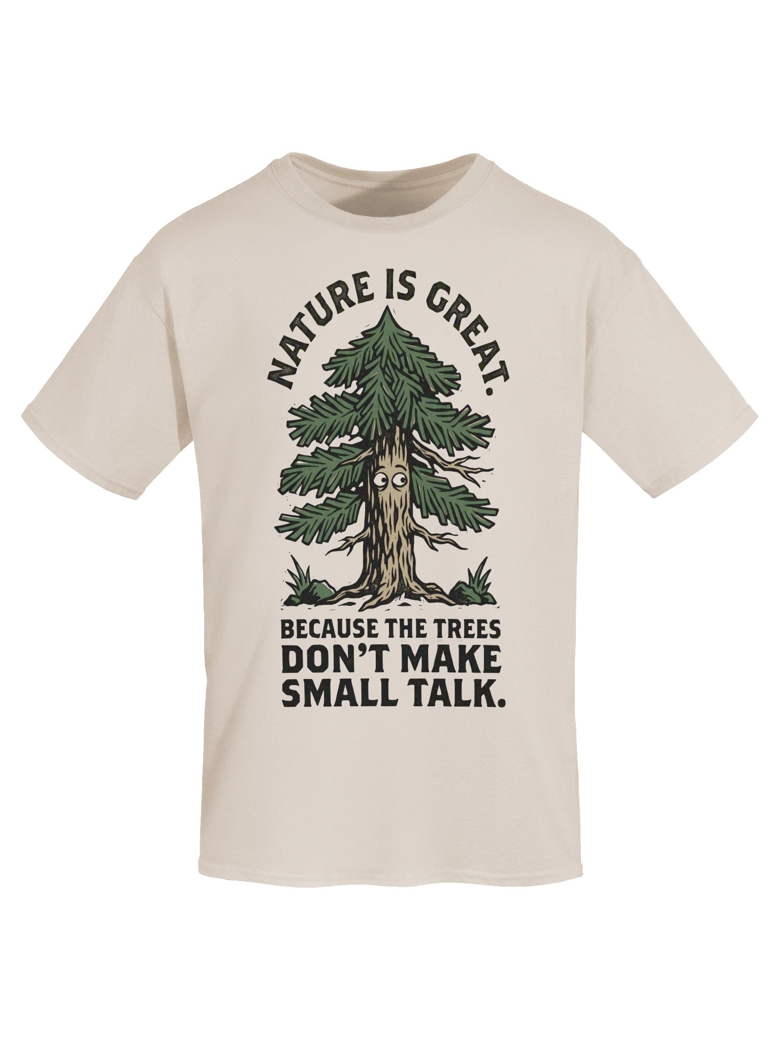 Funny Introvert Nature Is Great No Small Talk Hiking T-Shirt product image (29)
