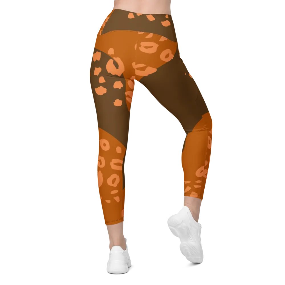Orange Organic Flow All-Over Leggings product image (2)