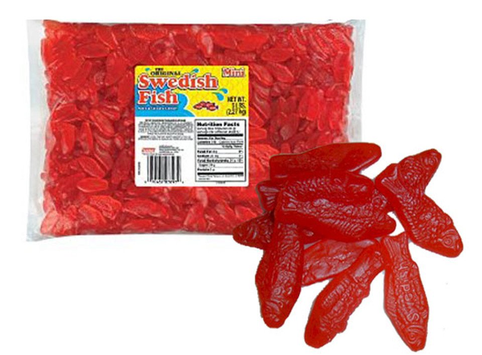 Swedish gummy Fish 5 pound bag product image (1)
