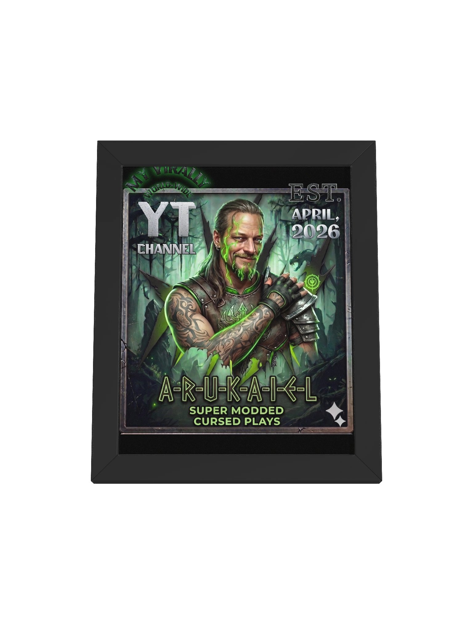 Framed High‑Quality Matte Poster – The “A‑R‑U‑K‑A‑I‑E‑L" Logo!! product image (2)