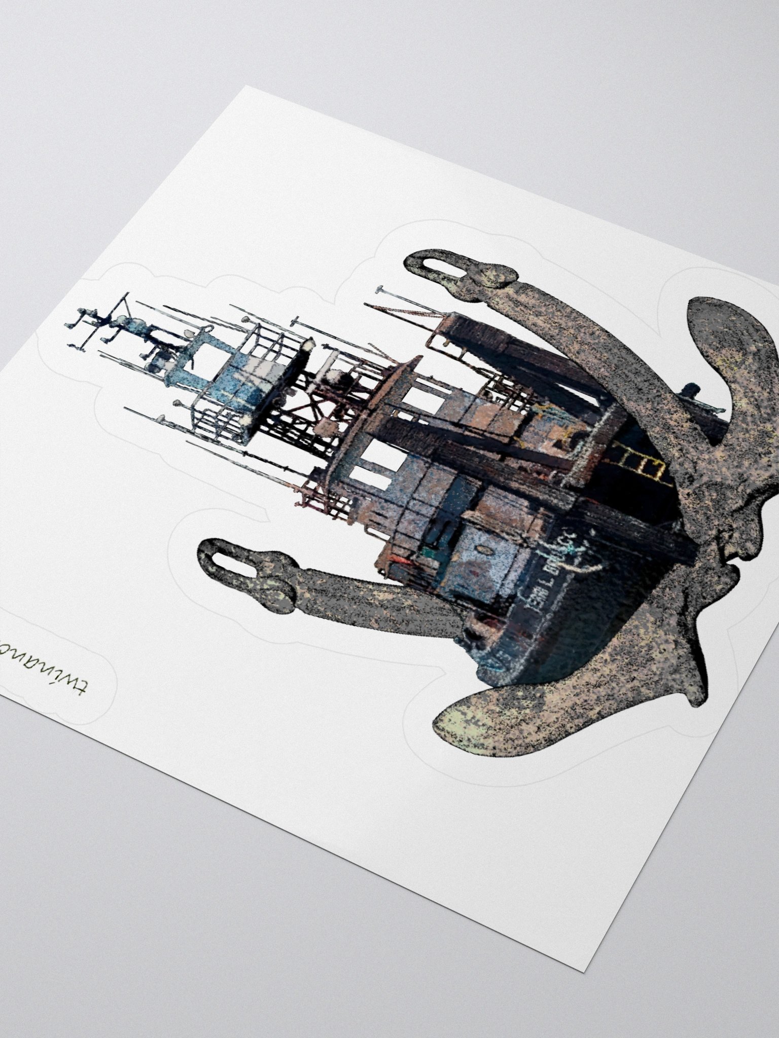 Copy of Twin Anchor & & Terri L. Brusco Kiss Cut Stickers product image (3)
