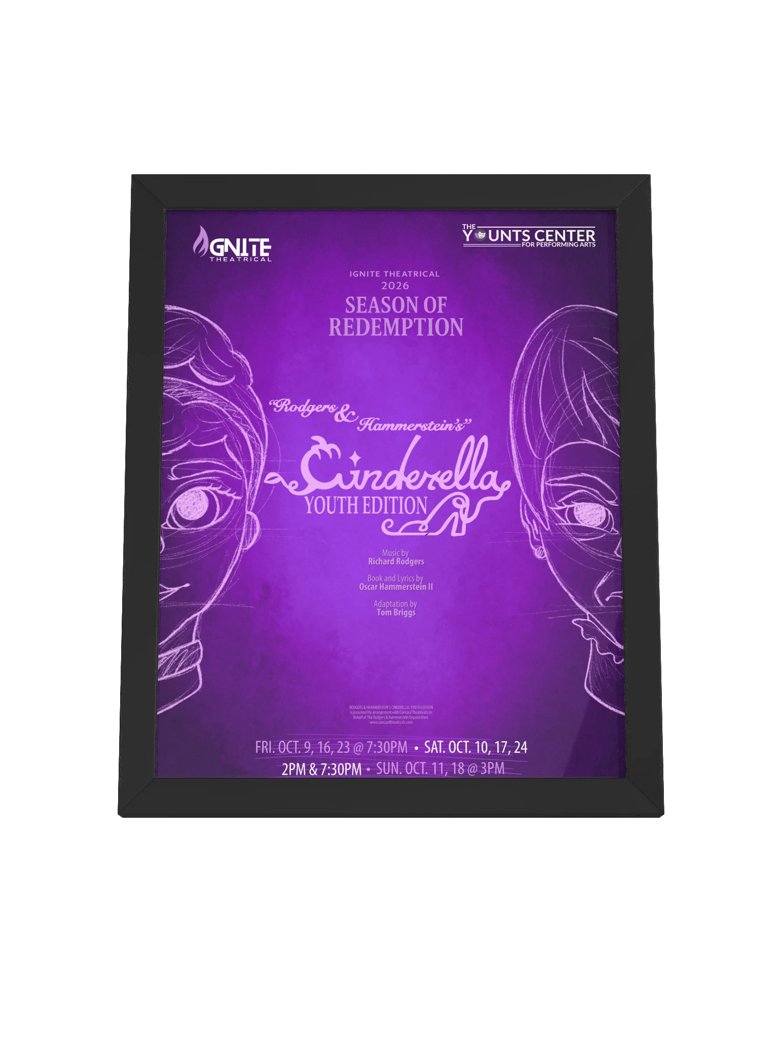 “Cinderella: Youth Edition” Framed Art Poster – Original Artwork by Nessa St. Clair product image (4)