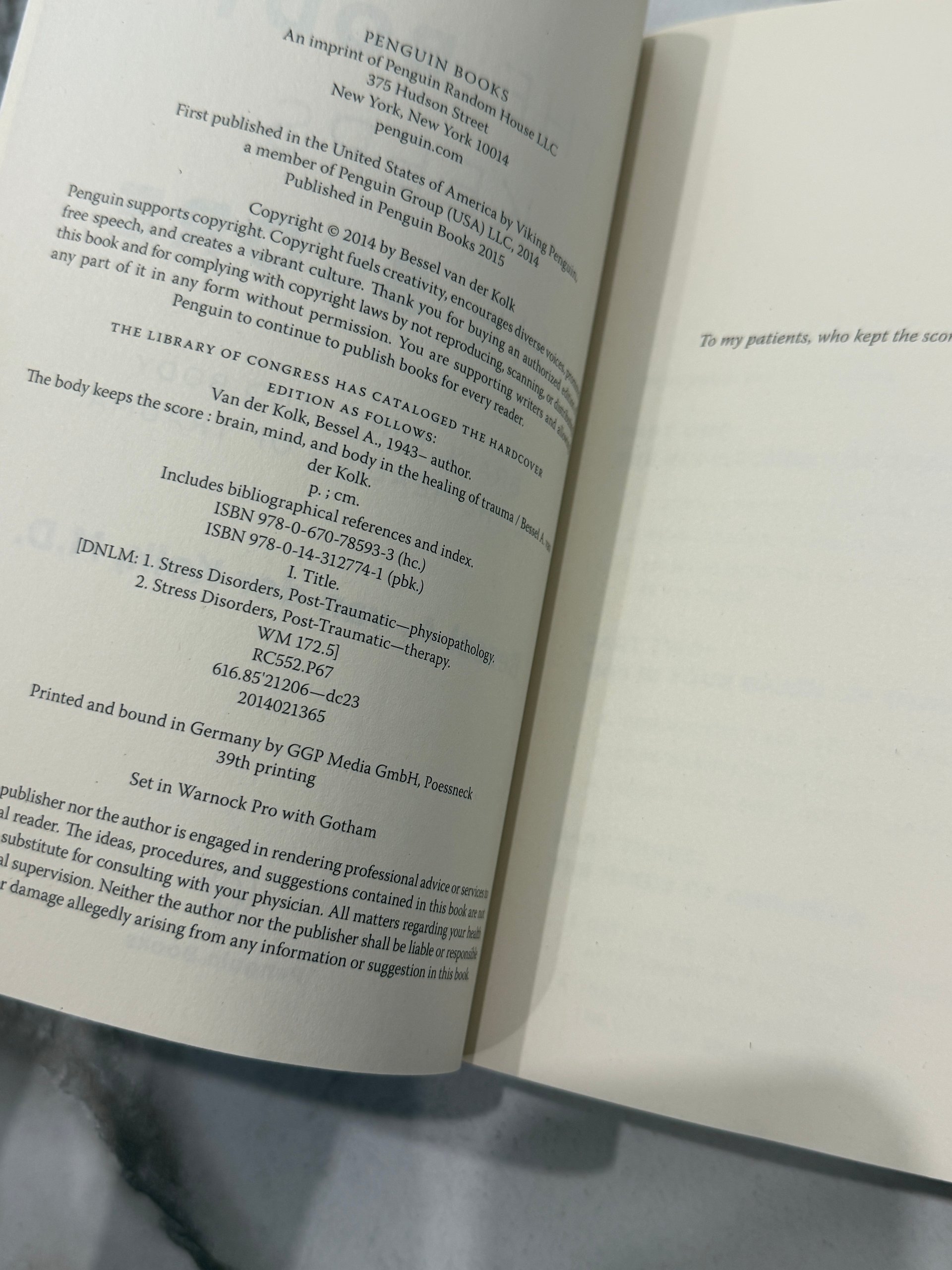 The Body Keeps the Score | Bessel van der Kolk | Penguin Books Paperback product image (2)
