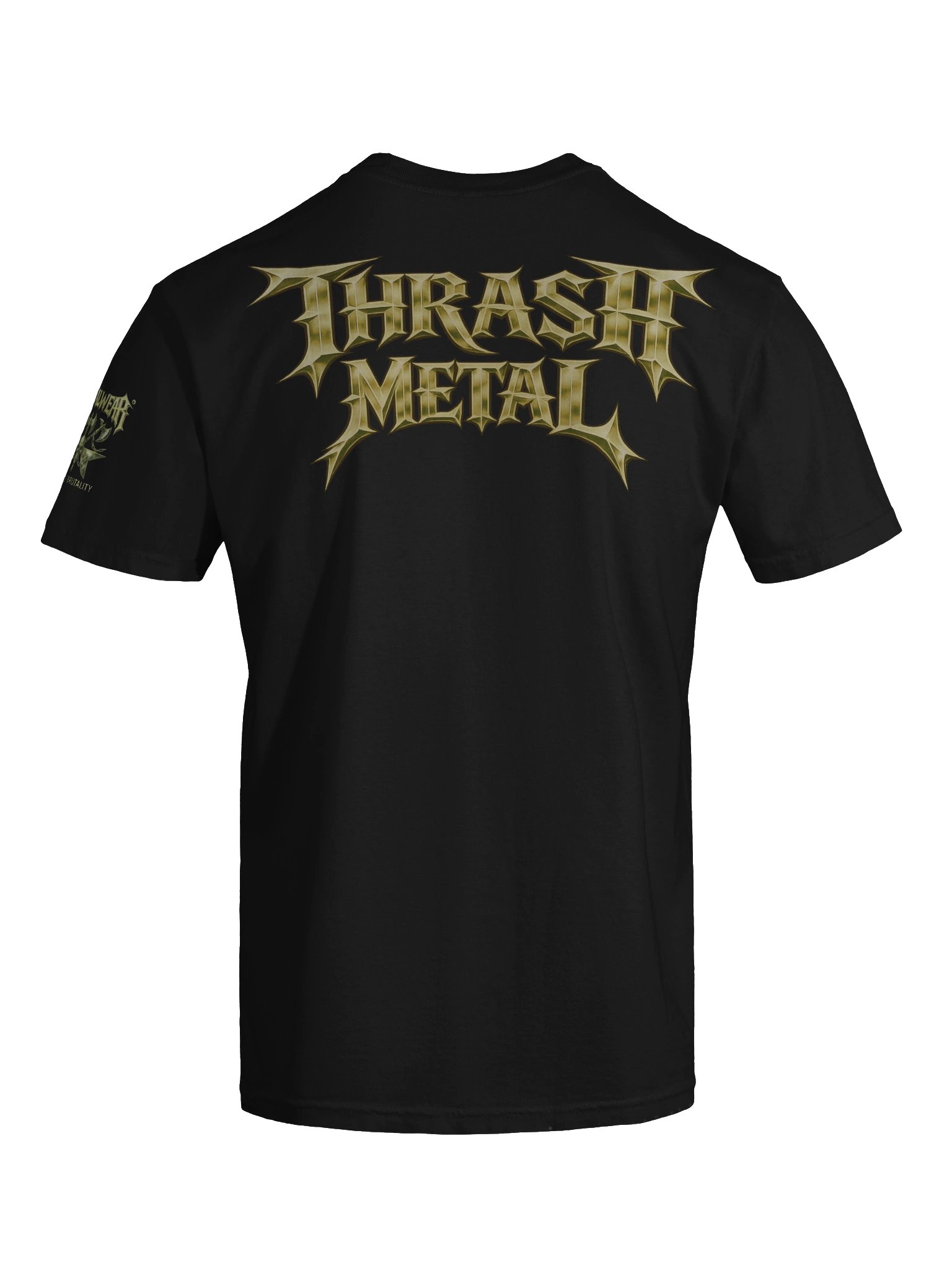BrutalWear Thrash Metal/BW Medieval Art Font Logo Graphic Tee. product image (76)