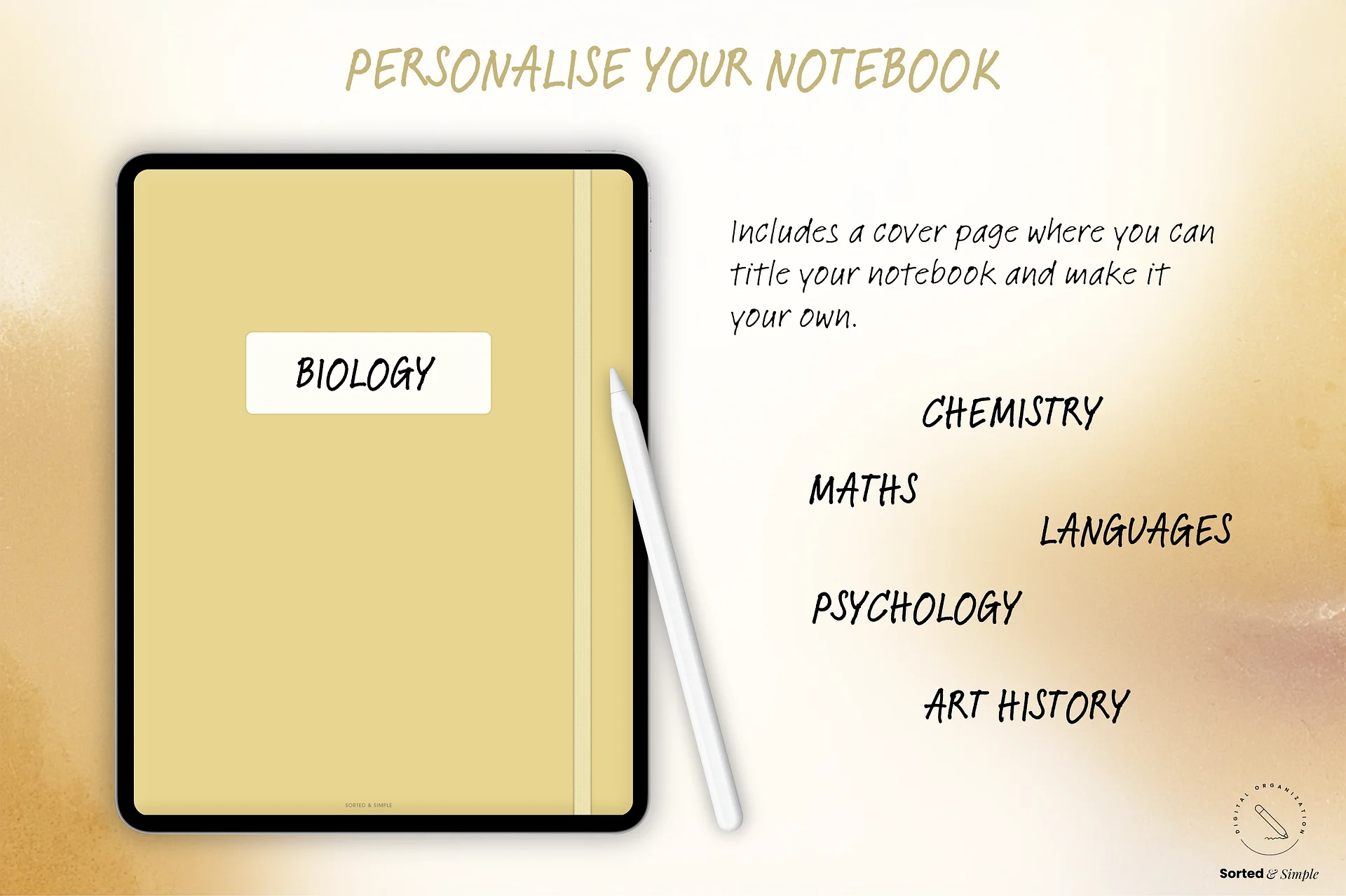 Smart Digital Notebook - Butter Yellow product image (7)