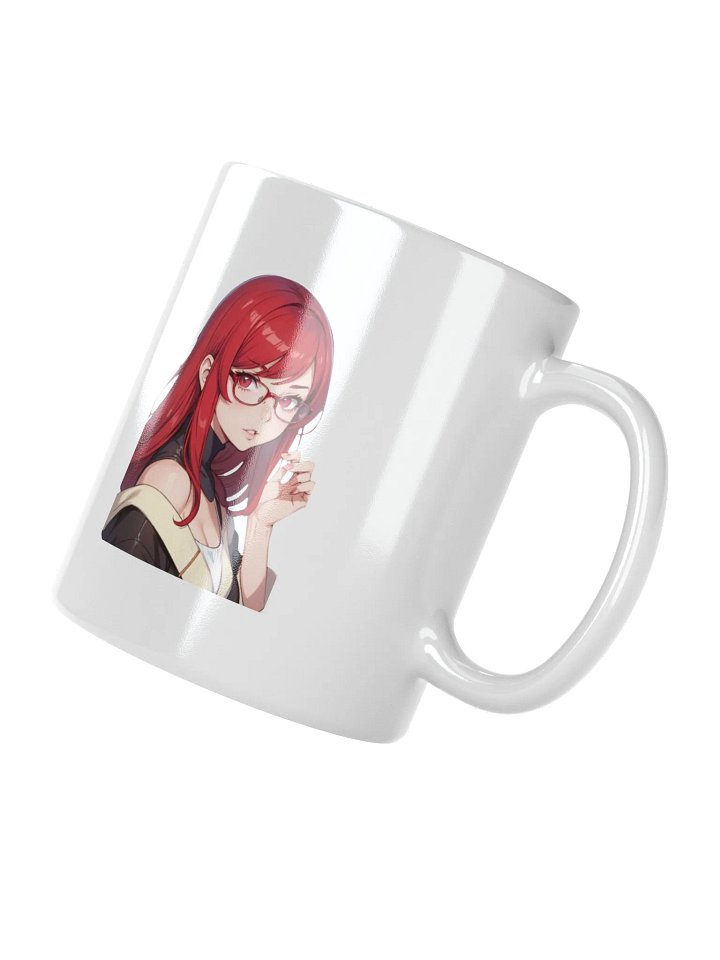 (RED WAIFU) K White Mug product image (2)