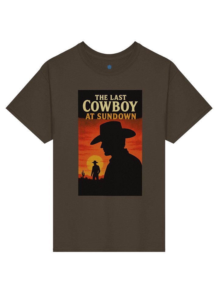 The Last Cowboy at Sundown Faux 1950's Film Poster Boxy Fit Unisex T-Shirt product image (13)