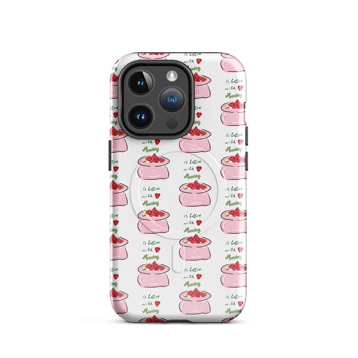 The Sweetest Start – Strawberry Pattern Phone Case product image (37)