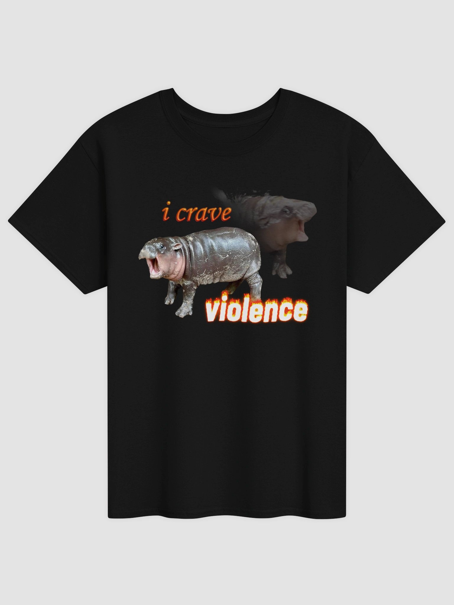 Moo Deng "I Crave Violence" T-shirt product image (17)