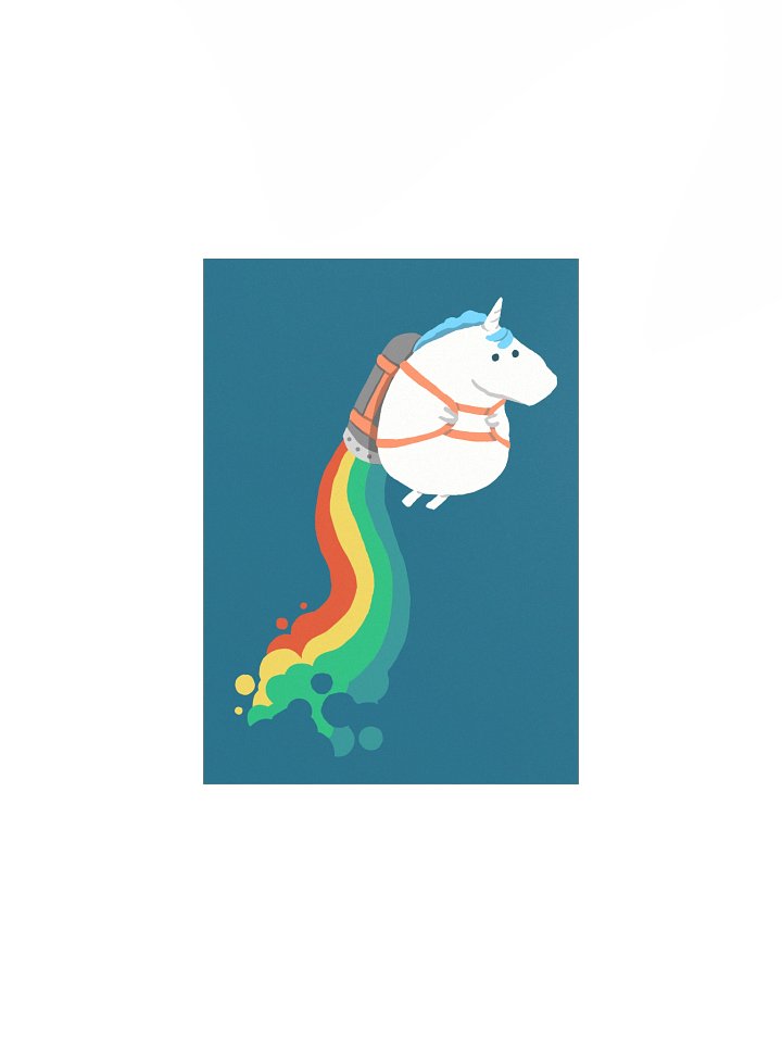 Flying unicorn art print product image (2)