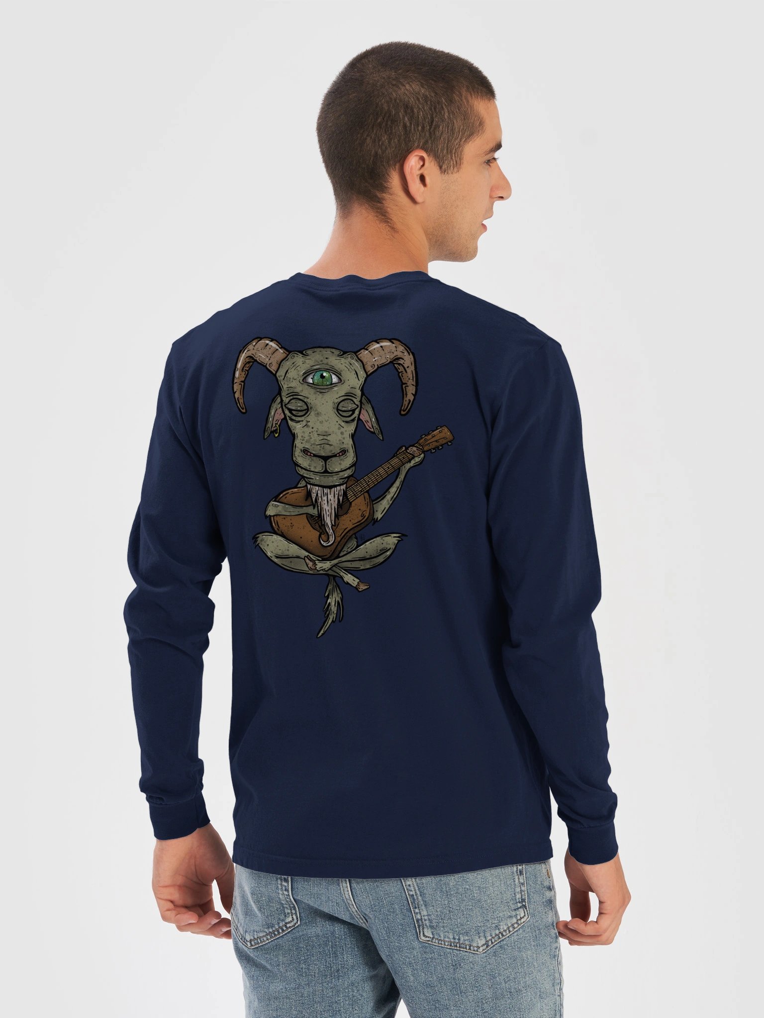 GOAT Strings - Comfort Colors 6014 Unisex Dyed Long Sleeve Shirt product image (4)