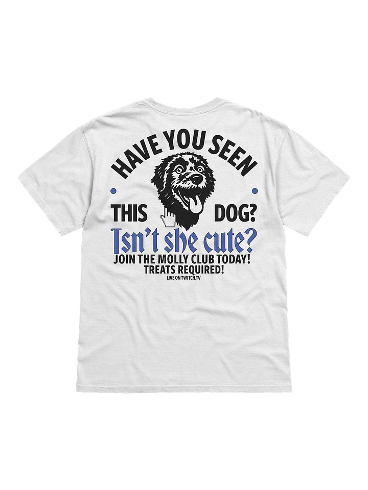 HAVE YOU SEEN THIS DOG? - T-SHIRT (WHITE & BLUE) product image (2)