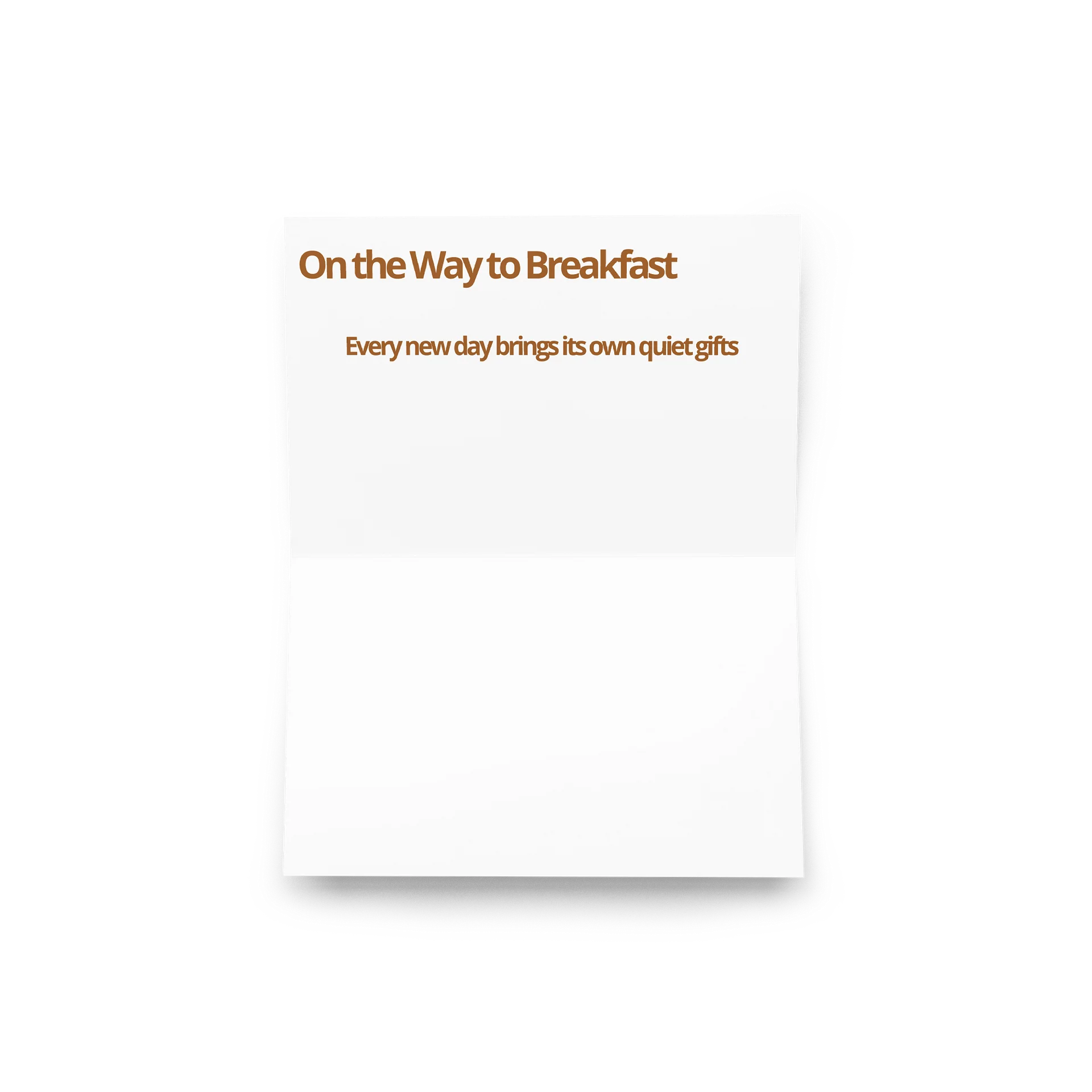 On the Way to Breakfast Greeting Card product image (3)