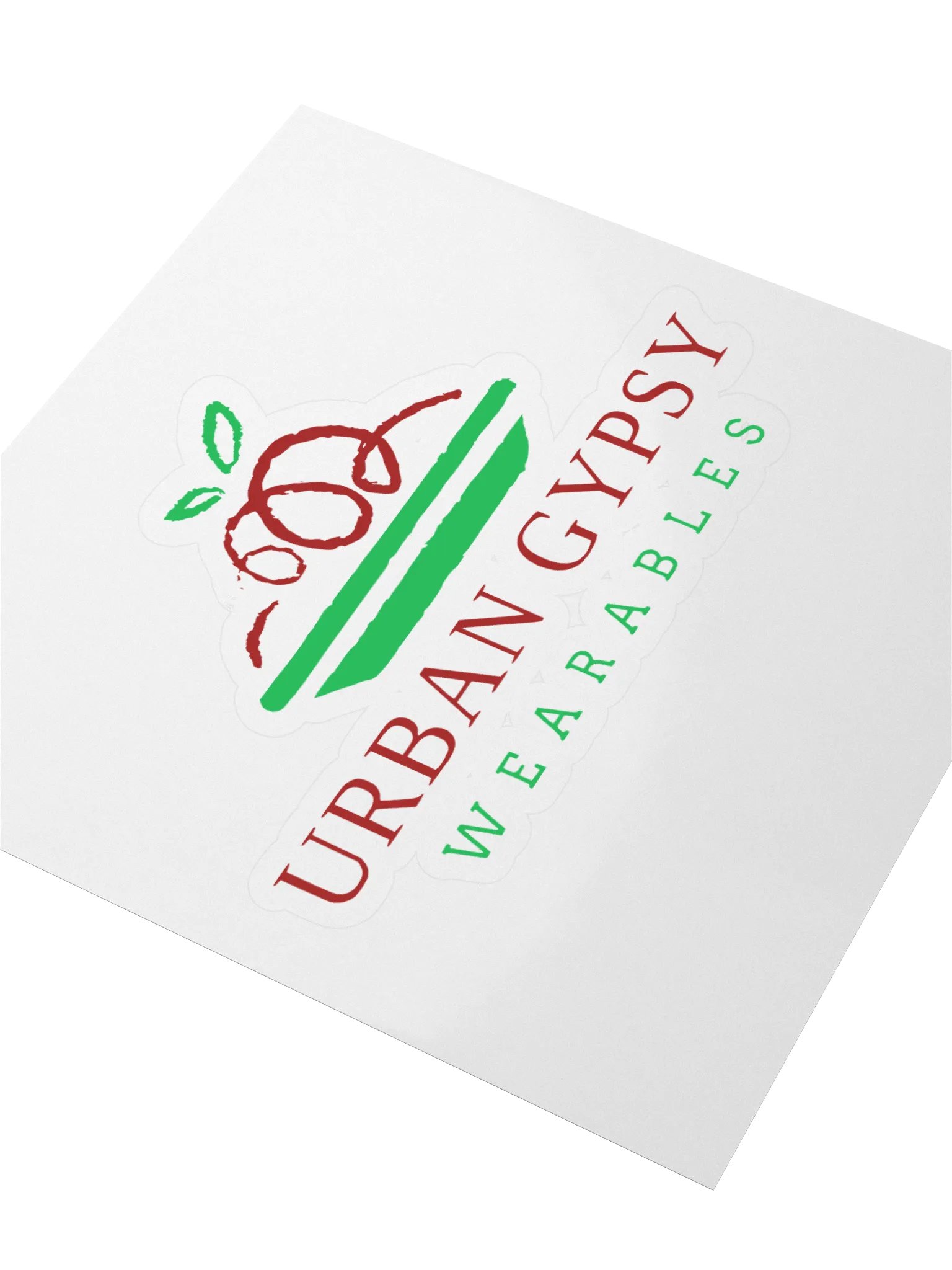 Urban Gypsy Apple on Plate Kiss Cut Stickers product image (3)