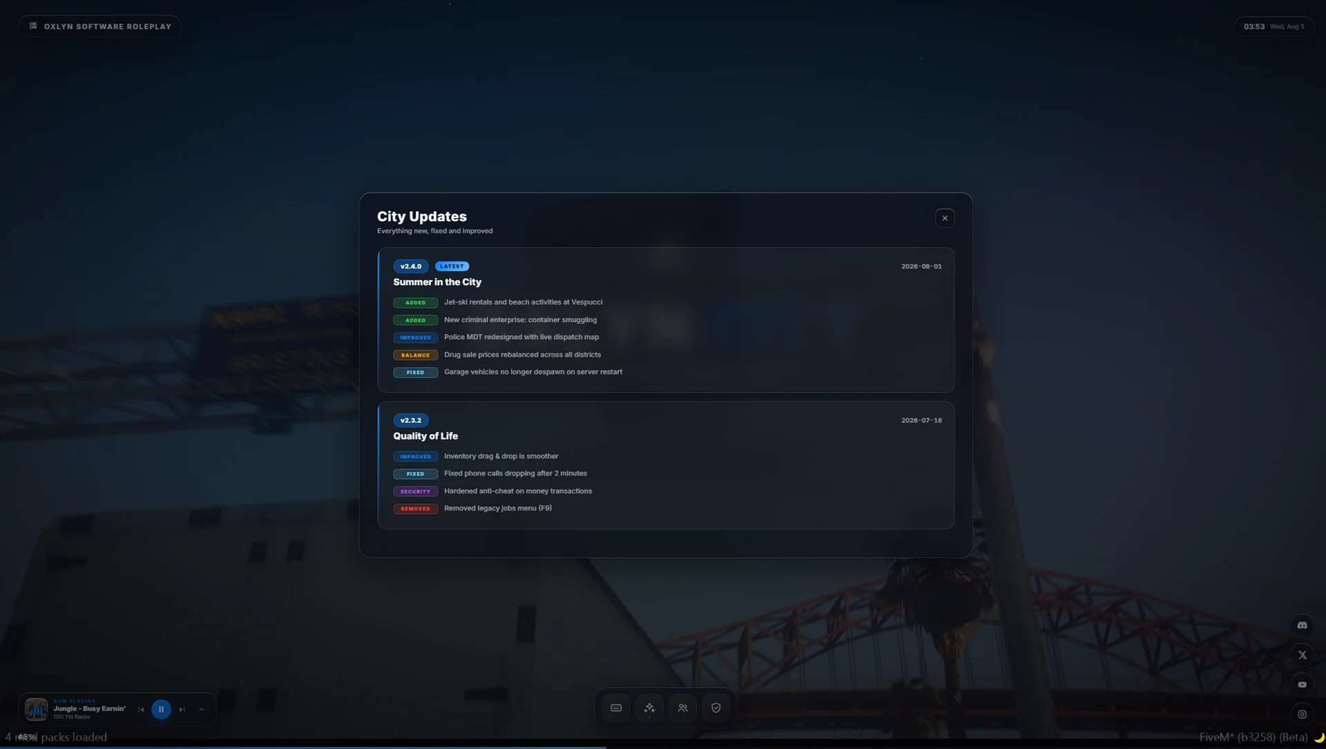 FiveM Loading Screen Script 🖥️ In-Game Editor, +15 Templates & Music Player (Standalone) product image (3)
