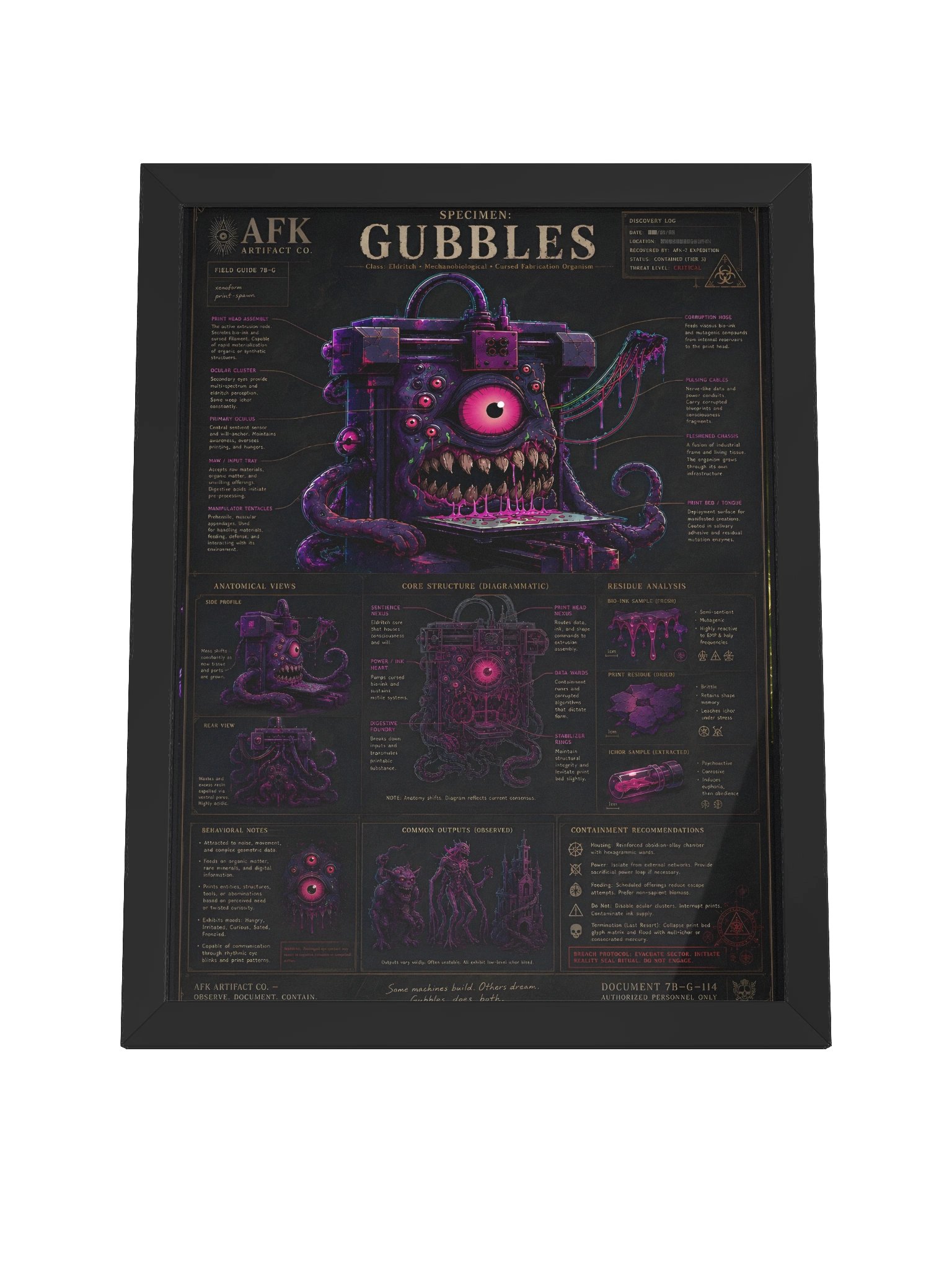 Specimen: Gubbles — Framed Poster product image (4)