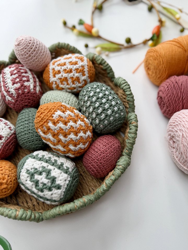 Mosaic Crochet Easter Egg Pattern product image (1)