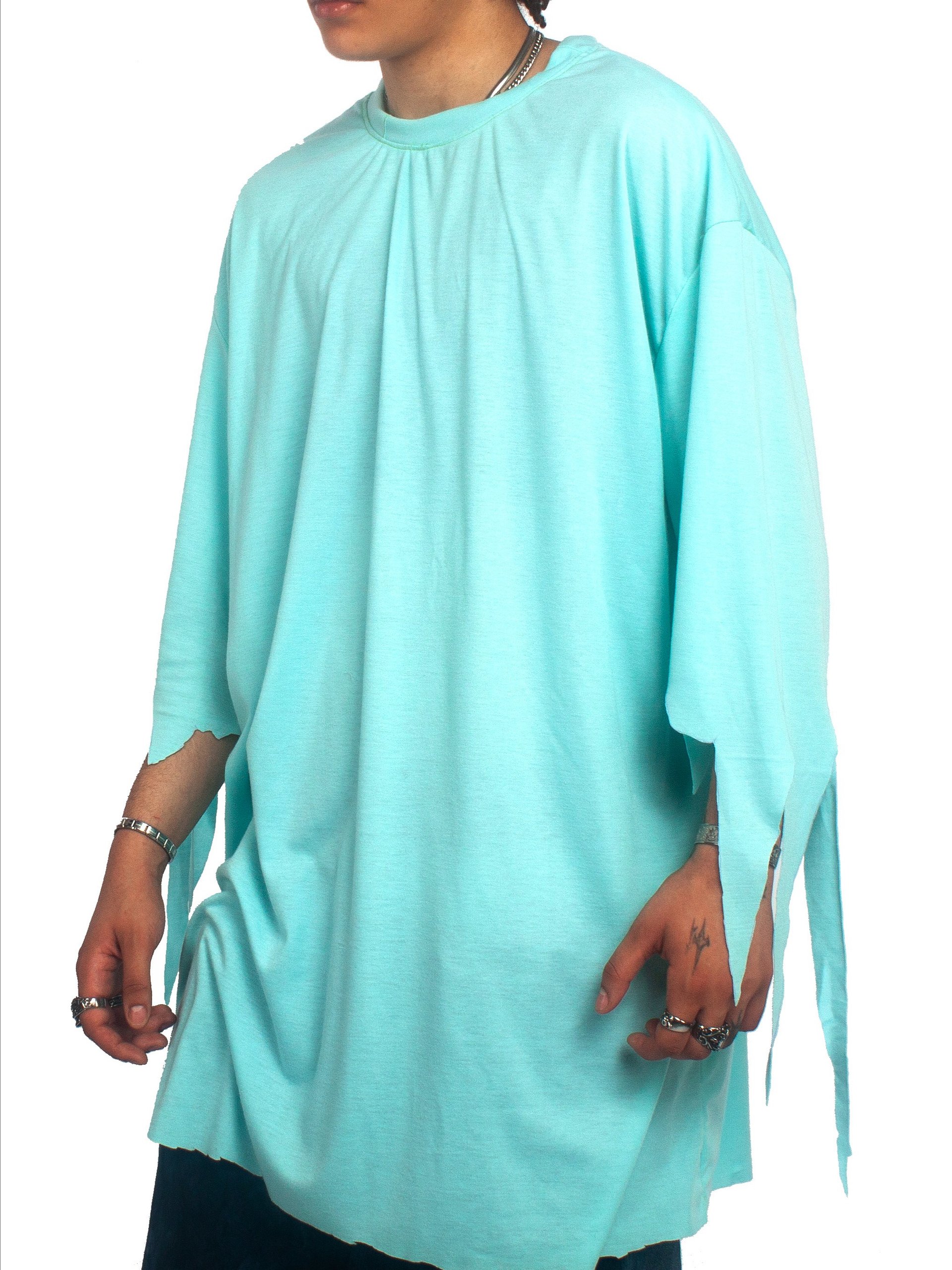 PORTRAIT SLEEVE TEE - LONG SLEEVE - BLUE product image (2)