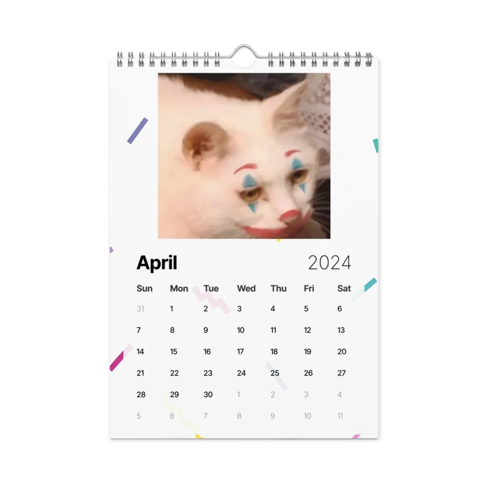 Wall Calendar (2024): Meme Cats product image (2)