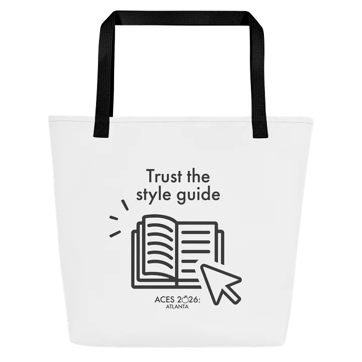 Trust the style guide tote bag - limited edition product image (1)
